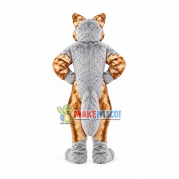 Long Wool Wolfhound Mascot Costume