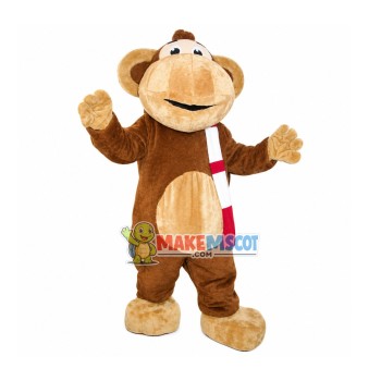 Big Mouth Monkey Mascot Soft Costume