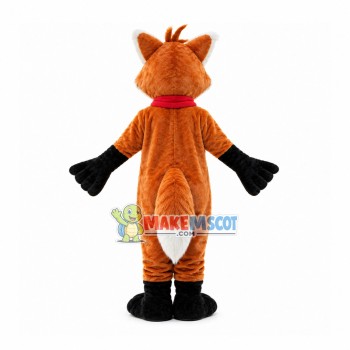 Sociable Fox Mascot Costume With Scarf Sociable Fox Mascot Costume With Scarf