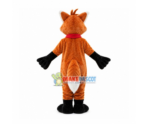 Sociable Fox Mascot Costume With Scarf Sociable Fox Mascot Costume With Scarf