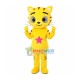 Golden Star Cat Mascot Cartoon Costume