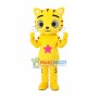 Golden Star Cat Mascot Cartoon Costume