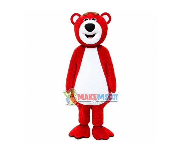 Red Brown Bear Mascot Costume Red Brown Bear Mascot Costume