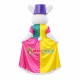 Bunny In The Colorful Dress Mascot Costume Bunny In The Colorful Dress Mascot Costume