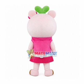 Winking Bud Bear Mascot Costume Winking Bud Bear Mascot Costume