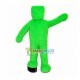 Bright Green Building Block Man Mascot Costume