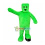 Bright Green Building Block Man Mascot Costume
