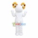 Lively White Sheep Mascot Costume Lively White Sheep Mascot Costume
