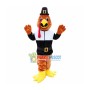 Brown Bird With Jacket Mascot Costume