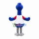 Blue Furry Ostrich Mascot Costume Blue Furry Ostrich Mascot Costume