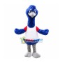 Blue Furry Ostrich Mascot Costume