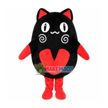 Black Cat Cartoon Mascot Costume