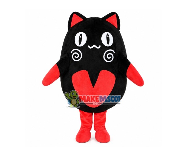 Black Cat Cartoon Mascot Costume Black Cat Cartoon Mascot Costume