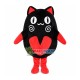 Black Cat Cartoon Mascot Costume Black Cat Cartoon Mascot Costume