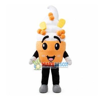 Marshmallow Ice Cream Mascot Costume