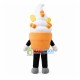 Marshmallow Ice Cream Mascot Costume Marshmallow Ice Cream Mascot Costume