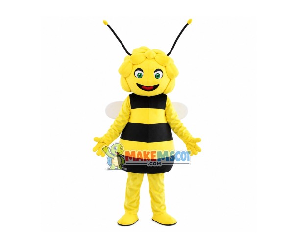 Lifesome Curly Bee Mascot Costume Lifesome Curly Bee Mascot Costume
