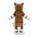 Brown & White Fox Mascot Long Wool Costume Brown & White Fox Mascot Long Wool Costume