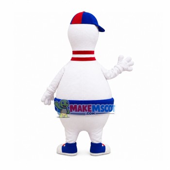 Regular Bowling Pin Mascot Costume Regular Bowling Pin Mascot Costume