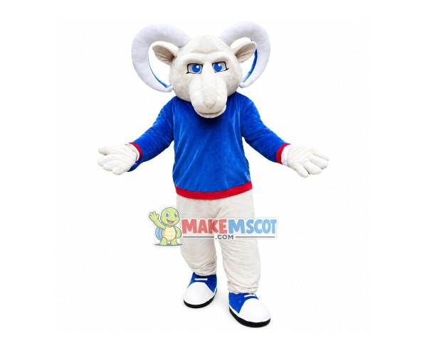 Power Sport Ram Mascot Costume Power Sport Ram Mascot Costume
