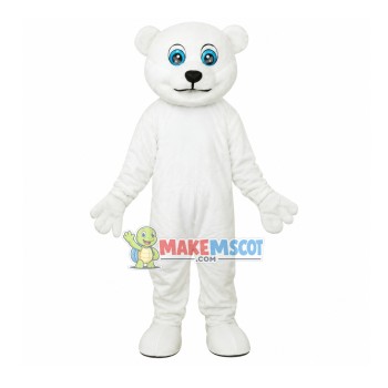 Pure White Bear Mascot Costume
