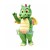 Adorable Green Dragon Mascot Costume