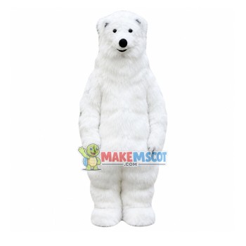 Thick Wool Polar Bear Mascot Costume Thick Wool Polar Bear Mascot Costume
