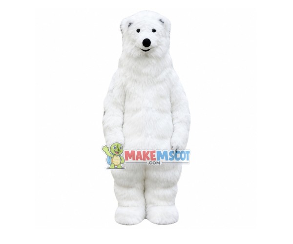Thick Wool Polar Bear Mascot Costume