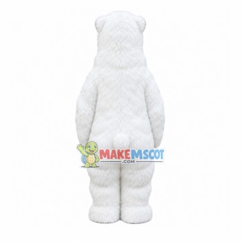Thick Wool Polar Bear Mascot Costume Thick Wool Polar Bear Mascot Costume