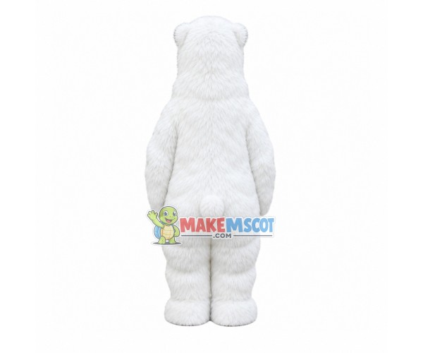 Thick Wool Polar Bear Mascot Costume Thick Wool Polar Bear Mascot Costume