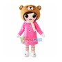Pretty Girl With Bear Headgear Mascot Costume