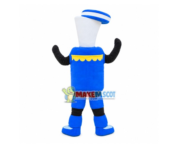 Blue Barrel Of Gasoline Mascot Costume Blue Barrel Of Gasoline Mascot Costume