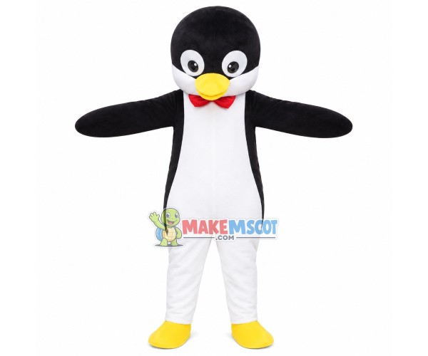 Tall Singer Penguin Mascot Costume