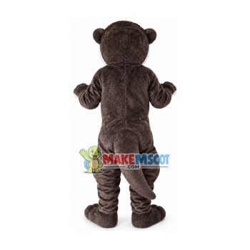 Quiet Gray Beaver Mascot Costume Quiet Gray Beaver Mascot Costume