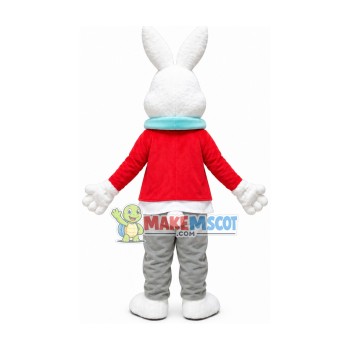 Easter Love Rabbit Mascot Costume Easter Love Rabbit Mascot Costume