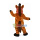 Merry Brown Horse Mascot Costume Merry Brown Horse Mascot Costume
