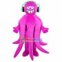 Giant Octopus With Headphone Mascot Costume