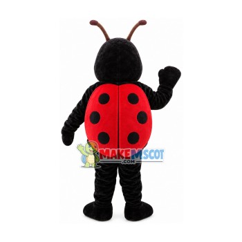 Black Ladybug Mascot Handmade Costume Black Ladybug Mascot Handmade Costume