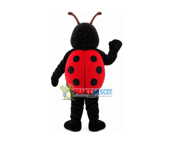 Black Ladybug Mascot Handmade Costume
