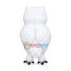 Pure White Hairy Owl Mascot Costume Pure White Hairy Owl Mascot Costume