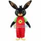 Plaid Black Rabbit Mascot Costume