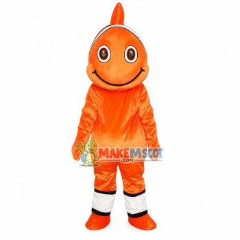 Clownfish Nemo Mascot Cartoon Costume Clownfish Nemo Mascot Cartoon Costume