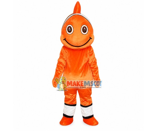 Clownfish Nemo Mascot Cartoon Costume Clownfish Nemo Mascot Cartoon Costume