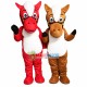 Pair Of Horse Brothers Mascot Costume Pair Of Horse Brothers Mascot Costume