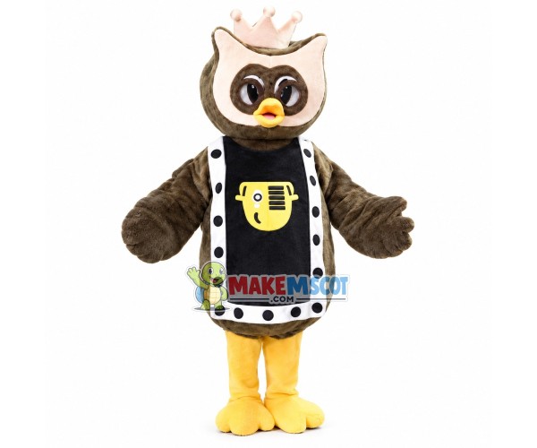 Glory Owl King Mascot Costume Glory Owl King Mascot Costume