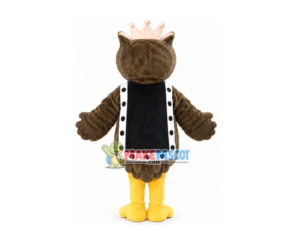 Glory Owl King Mascot Costume Glory Owl King Mascot Costume
