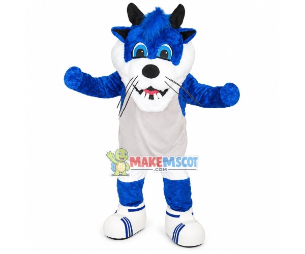 Sport Blue Tiger Mascot Costume Sport Blue Tiger Mascot Costume