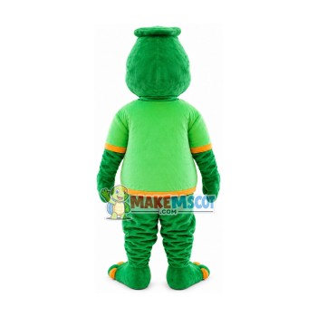 Green Snake With Fangs Mascot Costume