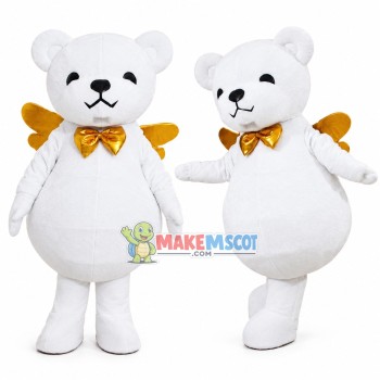 Pure Angle Bear Mascot Costume
