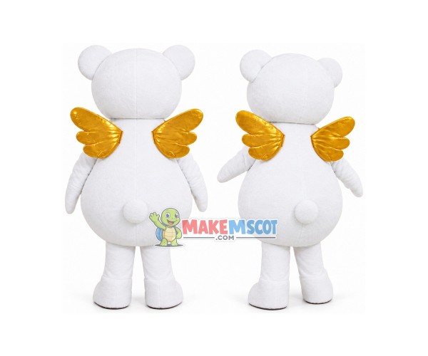 Pure Angle Bear Mascot Costume Pure Angle Bear Mascot Costume